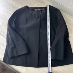 ドレステリア　ノーカラージャケット 黒のサムネイル