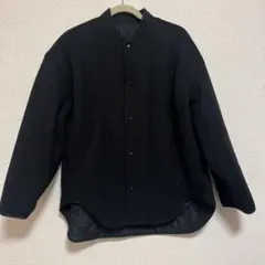 AZUL by moussy 黒 ウール キルティングジャケット リバーシブル