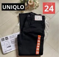 2024年ブラック24 /ヒートテックウルトラストレッチスリムストレートジーンズ