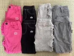 100センチ ボトム8点セット まとめ売り ピンク 黒 グレー branshes