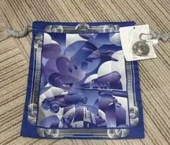 ディズニーアンバサダーホテル ミッキーマウス メダル付き 巾着 きんちゃく