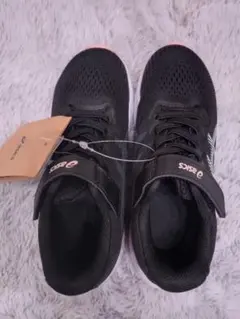 ASICSキッズ ブラック スニーカー ベルクロ　19.0am
