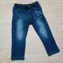 BREEZEブルーデニム風パンツ 裏起毛