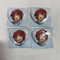 朱桜司 ハート缶バッジ 缶バッジ 35個 朱桜司 ハート缶バッジ 缶バッジ 35個 ホワイトデーハート缶