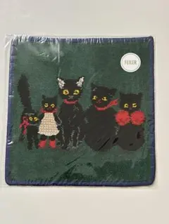 くらはしれい FEILER ハンカチ くろねこのなかのくろねこ 2枚セット