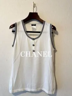 CHANEL BOUTIQUE ノースリーブ ニット ココマーク ボーダー - メルカリ