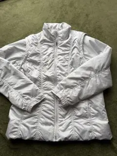 ホワイト 中綿ジャケット