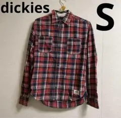 dickiesチェックシャツ赤チェック