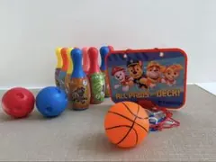 パウパトロール　おもちゃ　ボーリング　バスケット　巾着袋