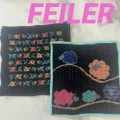 1*e様 フェイラー　ハンドタオル　ハンカチ　アーンジョー　ボンシェニール　花柄