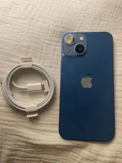 iP 13 mini（ブルー） 本体のみ, 充電ケーブル付（パーツまたは修理用）