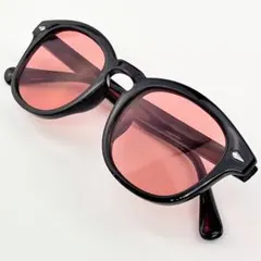 サングラス ボストン型 レッド UV400 赤レンズ 99%紫外線カット