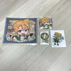 源光 ねこ ミニアクリルスタンド 色紙 缶バッジ