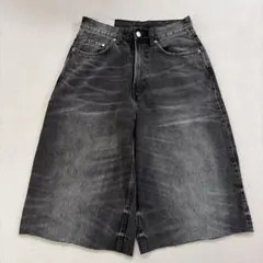 H&M SUPER BAGGY グレー デニム 28/30 リメイク