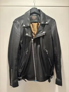 極美品】KADOYA 黒 レザージャケット M ATLAS-2/ブラック - メルカリ