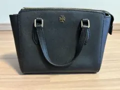 TORY BURCH サフィアーノレザー 2way ショルダーバッグ ブラックのサムネイル