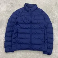 ★UNIQLO ウルトラライトダウンジャケット 3Dカット M ブルー /64