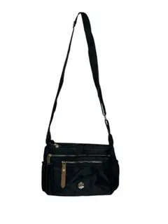 ナイロン製黒ショルダーバッグ