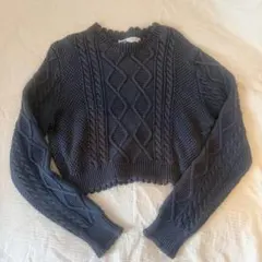 ZARA クロップド丈 ニット セーター