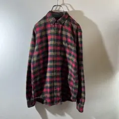 タ*ン様 J.CREW フランネルシャツ ギンガムチェック エルボーパッチ サイ