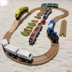 MOKUTRAIN 木製新幹線　6車両セット　（木製レール等おまけ付き）