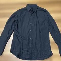 H&M ドット柄 スリムフィット 長袖シャツ Mのサムネイル