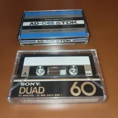 SONY duad TDK AD カセットテープ2本セット