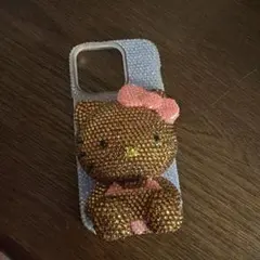 デコ iPhoneケース ハローキティ ラインストーン
