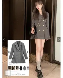 GRL プリーツテーラードジャケット