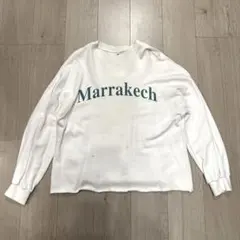 白　プリント　スウェット　トレーナー　ホワイト