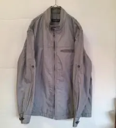 Paul Harfen 　グレー ジャケット　 L　スタンドカラー　ロールアップ