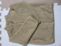 ベージュ フリースジャケット 100cm