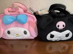 サンリオキャラクターズ フェイスふわふわバッグ マイメロディ クロミ セット