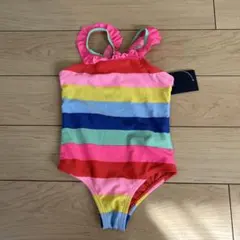 新品★ 80cm gap 水着 ワンピース　ボーダー　フリル