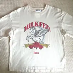 MILKFED. ペガサスプリント 半袖Tシャツ