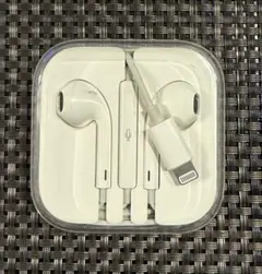 【純正】美品Apple iPhone有線イヤホン Lightning端子ケース付