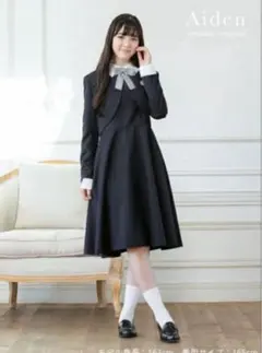 《極美品》アリサナ ボレロ ワンピース フォーマル　ネイビー 165 リボンなし