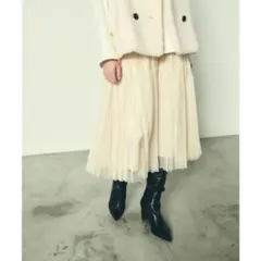 グレースコンチネンタル　チュールプリーツスカート