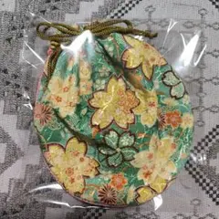 ハンドメイド　ちりめん巾着袋