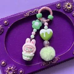 じゃらじゃらキーホルダー うさぎ ぶぶ キーリング