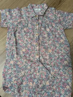 花柄オーバーオール　ペアマノン