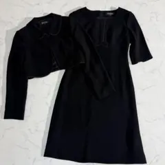 極美品　東京ソワール　ブラックフォーマル　セットアップ　S