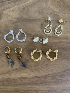 イヤリング 5点セット（Monet／ハンドメイド含む）まとめ売り