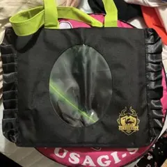 DIASOMNIA ディアソムニア フリルバッグ 黒/緑