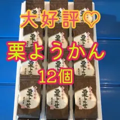 お菓子　和菓子　ようかん　お茶のお供　大人気♡ 栗よせ（栗羊羹）12個入　未開封のサムネイル