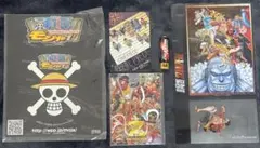 【中古未使用品・開封品】ワンピースグッズセット　ステッカー・フィギュア等
