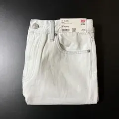 ユニクロ ワイドストレートジーンズ w25 ライトブルー