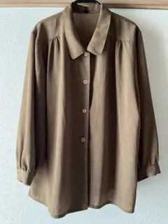 ヴィンテージ古着　ブラウン ブラウス