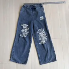 ANAP R+S ダメージデニムパンツ XS 135cm〜145cmのサムネイル