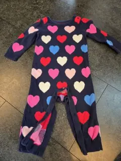 【GAP】ハート柄 ロンパース 80サイズ 12-18ヶ月